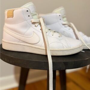 White Nike Court Royale 2 Mid High-Top Sneakers